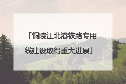 铜陵江北港铁路专用线建设取得重大进展