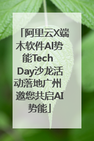 阿里云X端木软件Al势能Tech Day沙龙活动落地广州 邀您共启AI势能