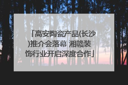 高安陶瓷产品(长沙)推介会落幕 湘赣装饰行业开启深度合作