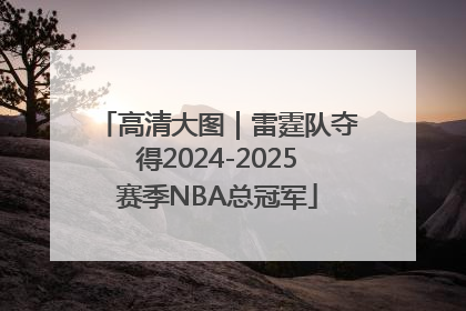 高清大图｜雷霆队夺得2024-2025赛季NBA总冠军