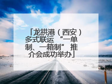 龙拱港（西安）多式联运 “一单制、一箱制” 推介会成功举办