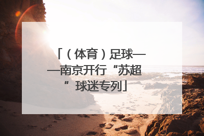 （体育）足球——南京开行“苏超”球迷专列