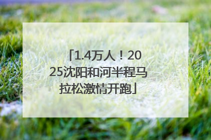 1.4万人！2025沈阳和河半程马拉松激情开跑