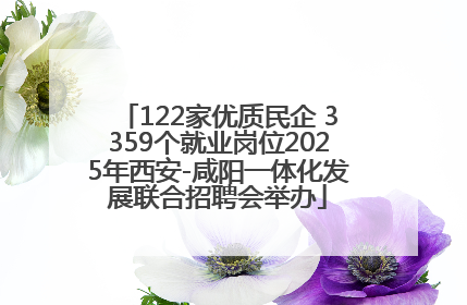 122家优质民企 3359个就业岗位2025年西安-咸阳一体化发展联合招聘会举办