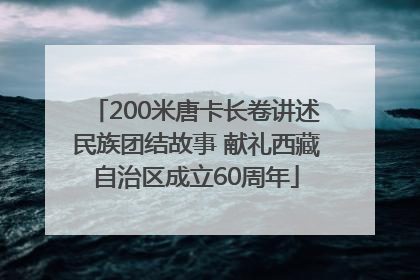 200米唐卡长卷讲述民族团结故事 献礼西藏自治区成立60周年