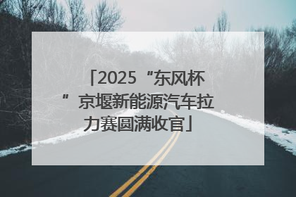 2025“东风杯”京堰新能源汽车拉力赛圆满收官