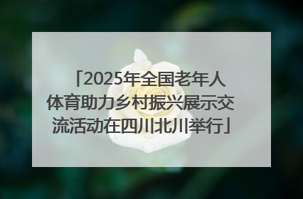 2025年全国老年人体育助力乡村振兴展示交流活动在四川北川举行