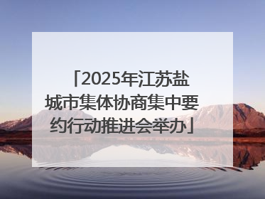 2025年江苏盐城市集体协商集中要约行动推进会举办