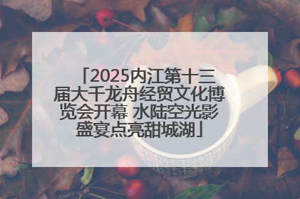2025内江第十三届大千龙舟经贸文化博览会开幕 水陆空光影盛宴点亮甜城湖