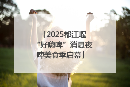2025都江堰“好嗨啤”消夏夜啤美食季启幕