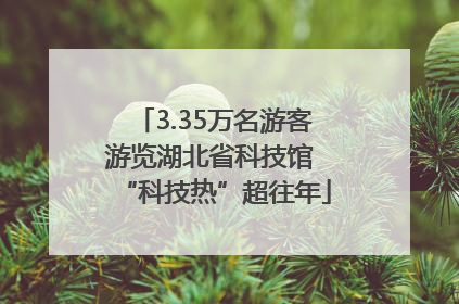 3.35万名游客游览湖北省科技馆 “科技热”超往年