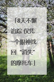8天不懈追踪 仅凭一个眼神找回“消失”的摩托车