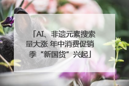 AI、非遗元素搜索量大涨 年中消费促销季“新国货”兴起